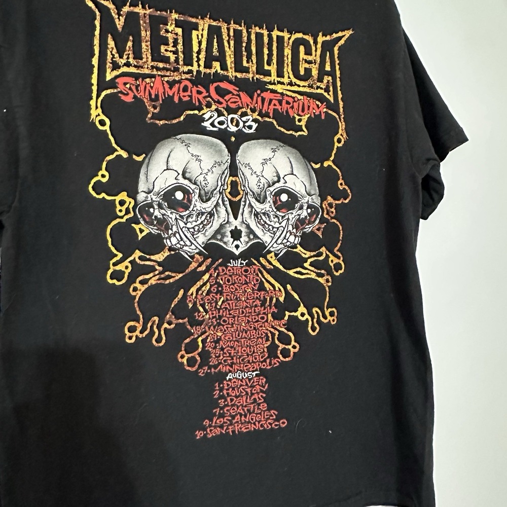 Vtg 2003 Metallica Summer Sanitarium Band Tour T-Shir… - Gem
